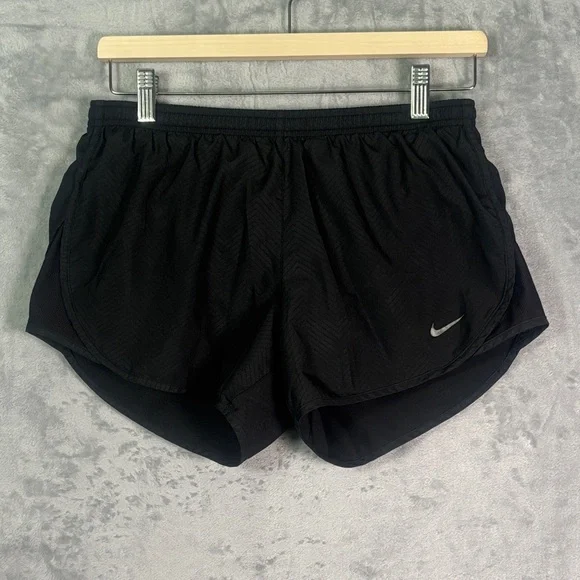 Nike Black Running Athletic Lined Shorts Size Small