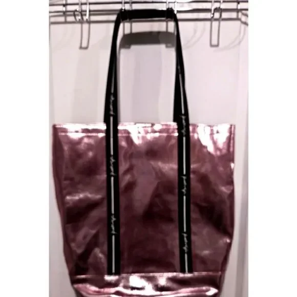 Kendall & Kylie Tote Bag/Excellent Used Condition/Fits Laptop/Pink Metallic