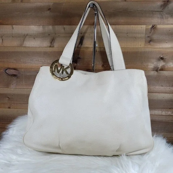 Michael Kors Large Cream East West Fulton Tote