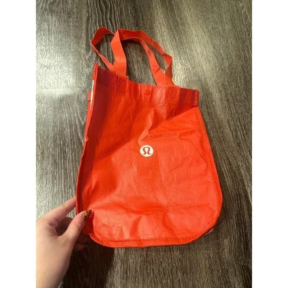 Lululemon Red‎ Reusable Shopping Bag Tote