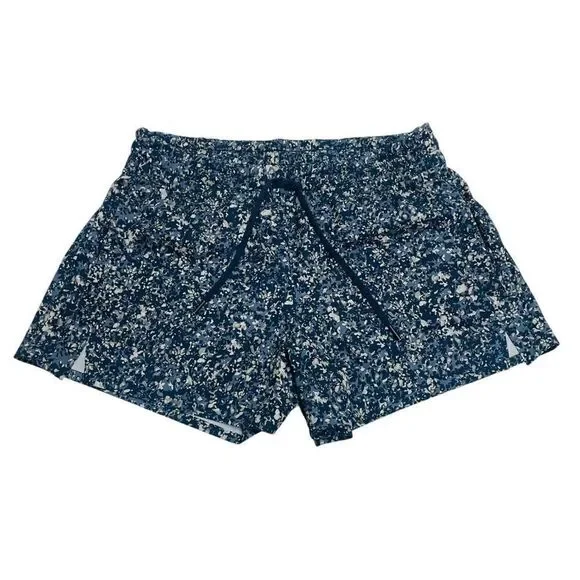Athleta Printed Baha Short Woodblock Texture Navy Size 6