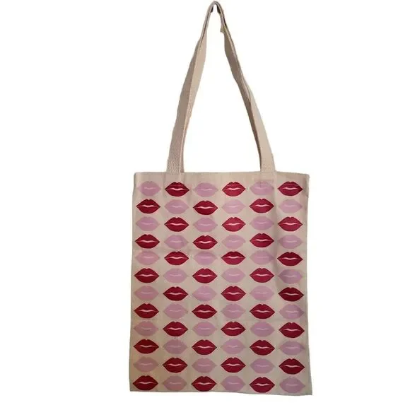 BareMinerals Fun Lip Graphic Logo Reusable Tote Bag