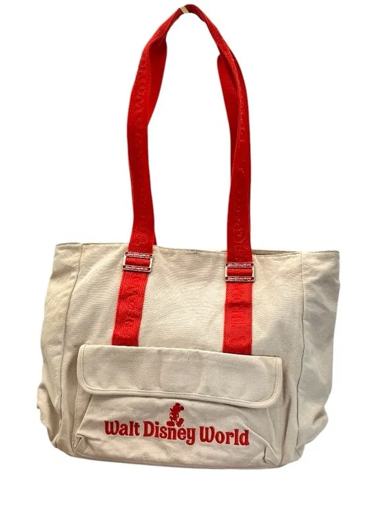 Disneyland Disney‎ Resort Mickey Mouse Heavy Duty Canvas Travel Bag Shopper Tote
