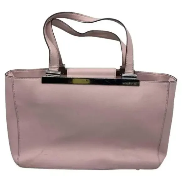 Michael Kors Pink Saffiano Leather Het Set Bag MD