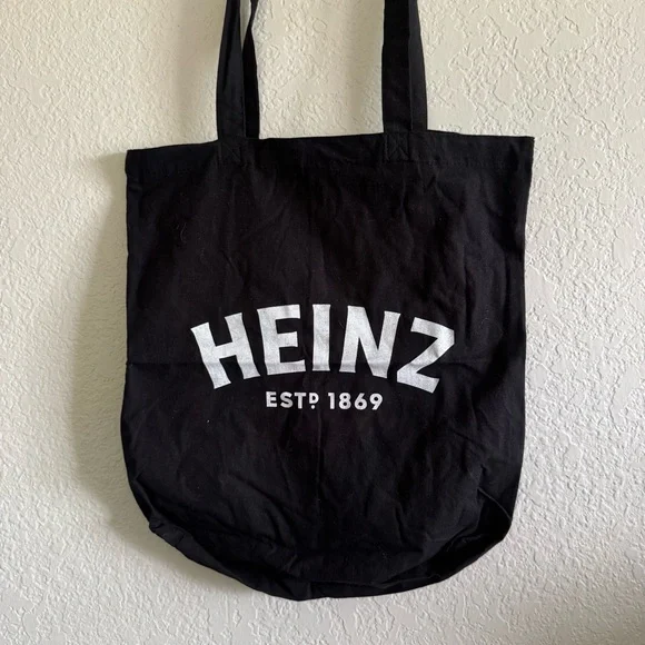 NWOT Heinz Black Canvas Tote Bag