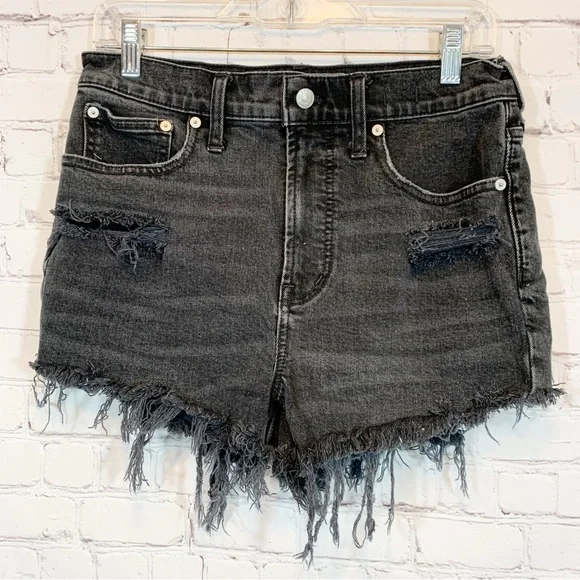Madewell Jean Cut Off Shorts hi rise distressed