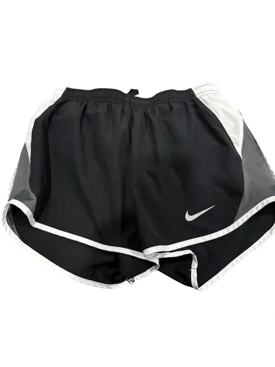 Nike Women’s Black, White & Gray Running Shorts, Size Small.