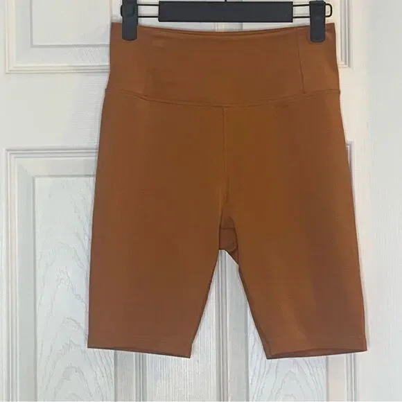 Girlfriend Collective Caramel High-Rise Bike Short Size Medium