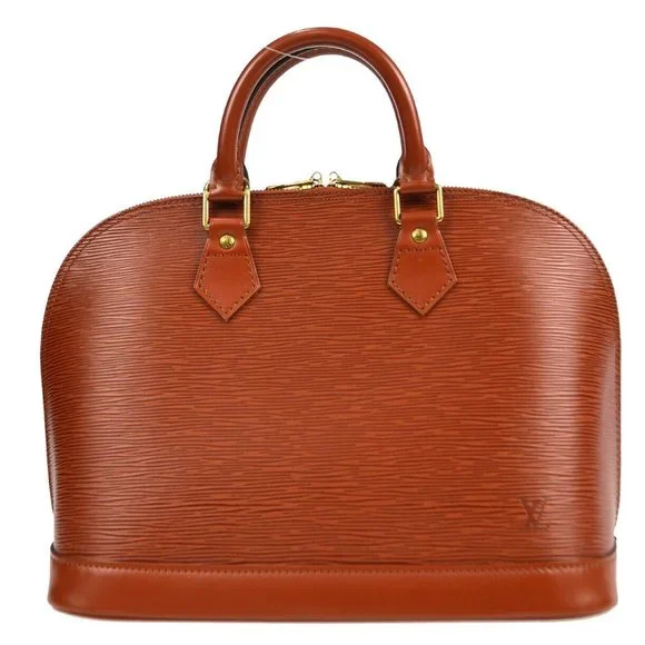 Louis Vuitton Alma Handbag Purse Brown
