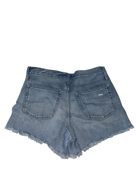 Gap High Rise UltraSoft Relaxed Cutoff Jean Shorts distressed hem basic summer