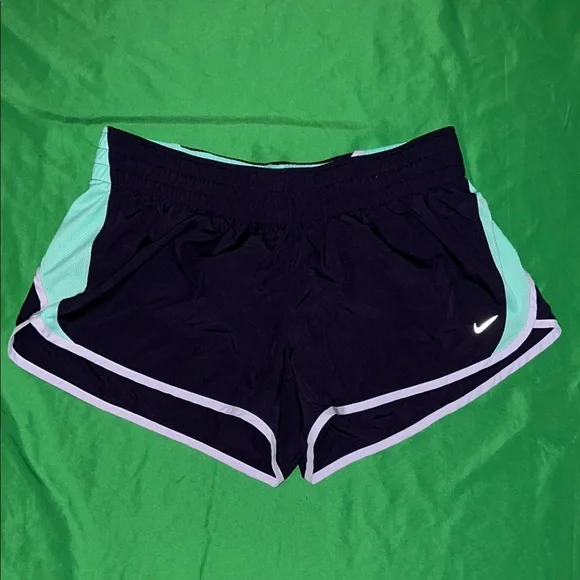 Nike Women's Purple and Mint Dri-Fit Athletic Shorts size Large