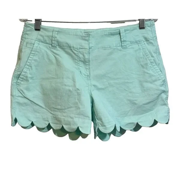 Vineyard‎ Vine Scalloped Everyday Shorts Size 4 mint green