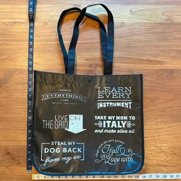 Lululemon What Would You Do Large ReusableTote Bag‎