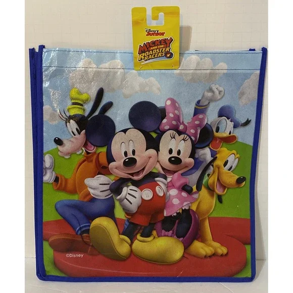 Disney Mickey & Minnie Mouse Donald Reusable TREAT BAG Grocery Shopping Tote A32