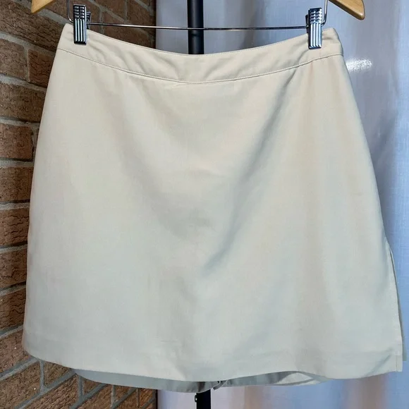 EP Pro Khaki Tan Golf Tennis Skort Size 10 Athletic Stretch Skirt Shorts