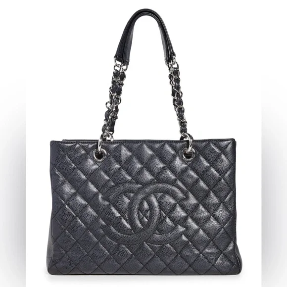 EUC-VGUC Chanel Black Caviar Grand Shopping Tote