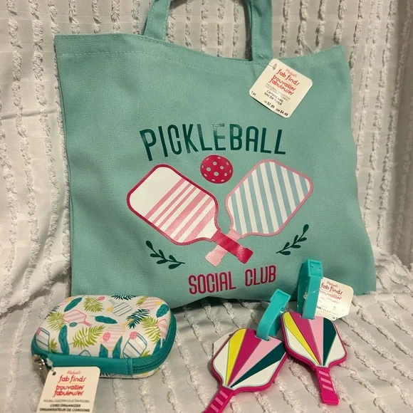Pickleball Social Club Tote Bag and Accessories