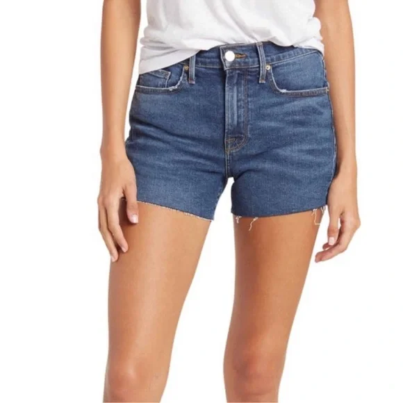 Frame Le Brigette Denim Shorts Blue Size 24