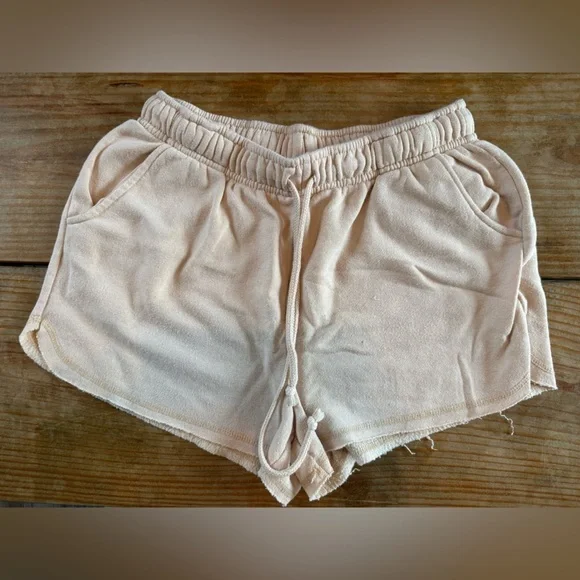 Juniors Wild Skye High Rise Light Coral Comfy Shorts Size Medium