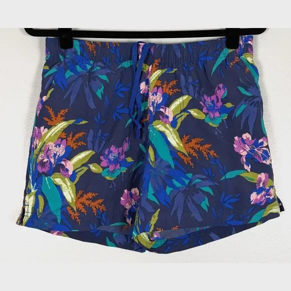 Columbia Sandy River Shorts Womens Small Floral Print 5” Inseam Outdoor Hiking