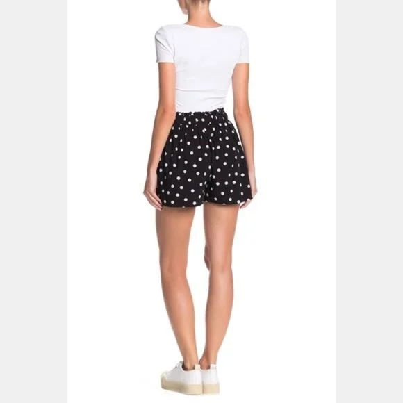Abound black polka dot XXL high waist shorts