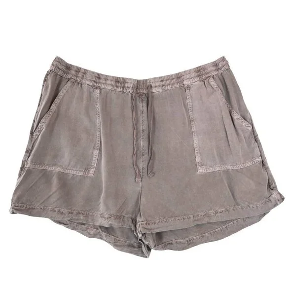 O’Neill Shorts XL Faded Taupe Brown Soft Grunge Surfer Girl Shorts