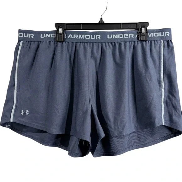 Under Armour Tech Play Up Shorts Womens 2XL Gray NWT 1389882 044