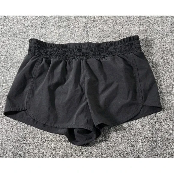 Zella Women Black Athletic‎ Runnjng Yoga Sports Shorts Sz Medium 28x3