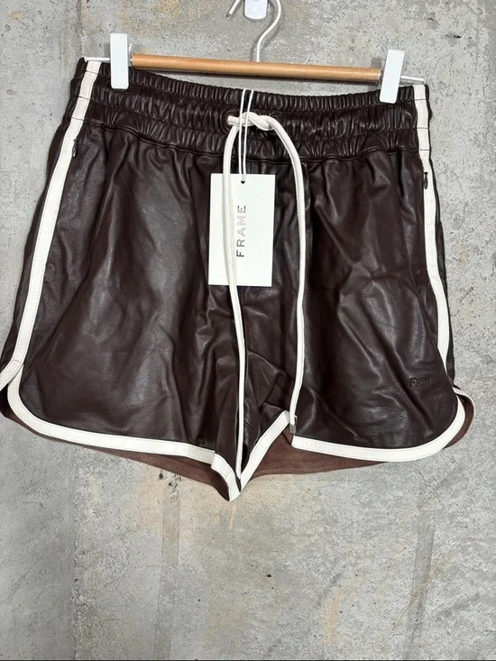 Frame FRAME Gym Shorts 100% Lamb Leather