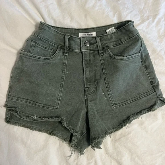 good american jean shorts