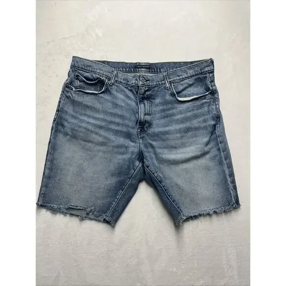 Lucky‎ Jeans Denim Shorts Women’s Plus Size 24/38 Light Blue Raw Hem