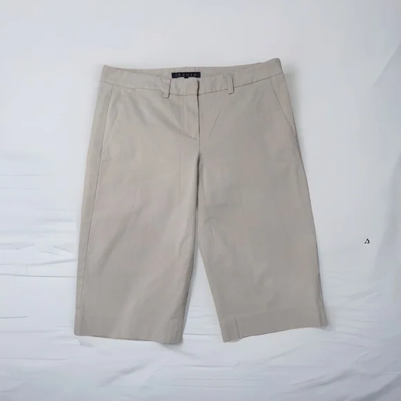 Theory Palmer Khaki Bermuda Shorts