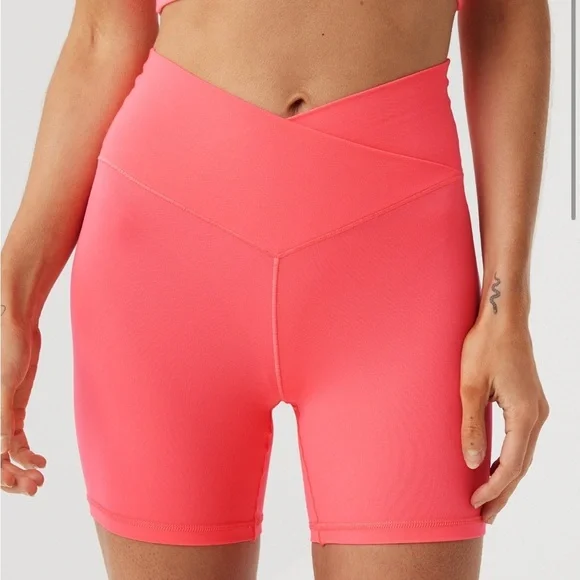 Aerie Women's Bright Pink Bike Shorts