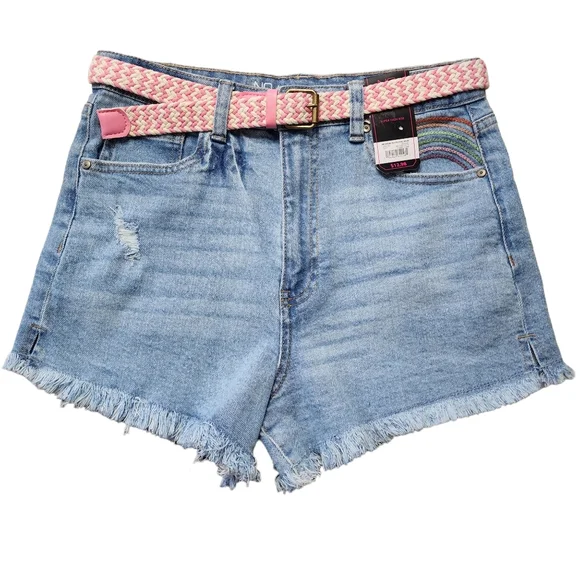 Women's No Boundaries Hi Waist Jean Shorts Sz 6 NWT