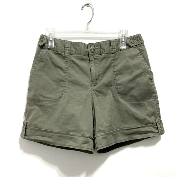 St. John’s Bay Stretch Olive Green Shorts