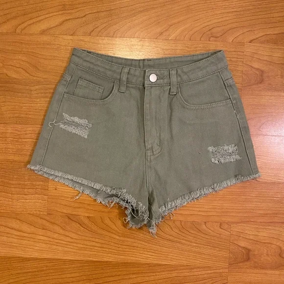 Shein High-Waist Denim Shorts