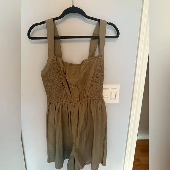 Urban Outfitters Khaki Sleeveless Romper