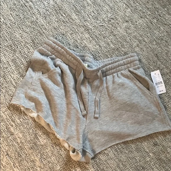 La Hearts Gray Athletic Shorts Soft Cotton Blend