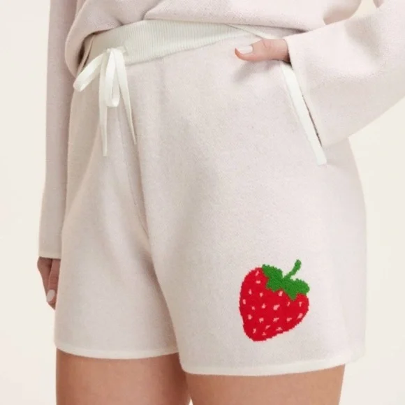 NWT kate spade new york x Target Embroidered Strawberry Sweater Shorts