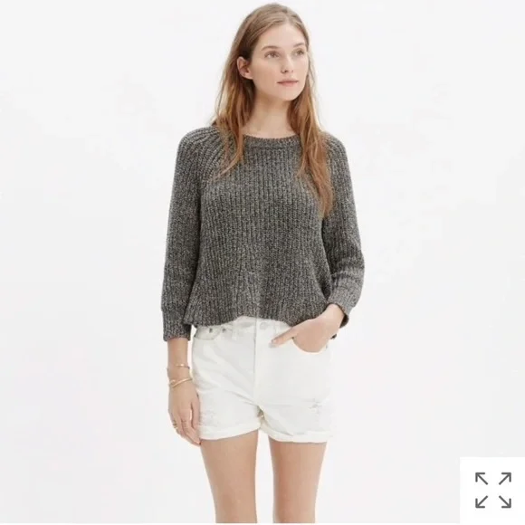 Madewell Patch & Repair High Rise Denim Shorts 24