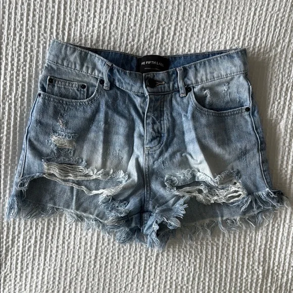 The Fifth Label Distressed Denim Shorts
