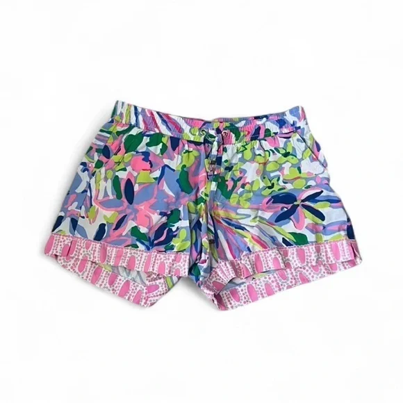 Lilly Pulitzer 5'' Katia Shorts Havin A Blast Engineered Size XXS. Tropical
