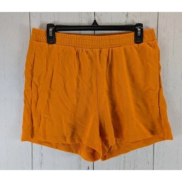 Divided Size Medium Mustard Yellow Sweat‎ Shorts Casual Comfy