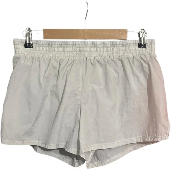 Nike Womens Nylon Running Shorts Gray Size L