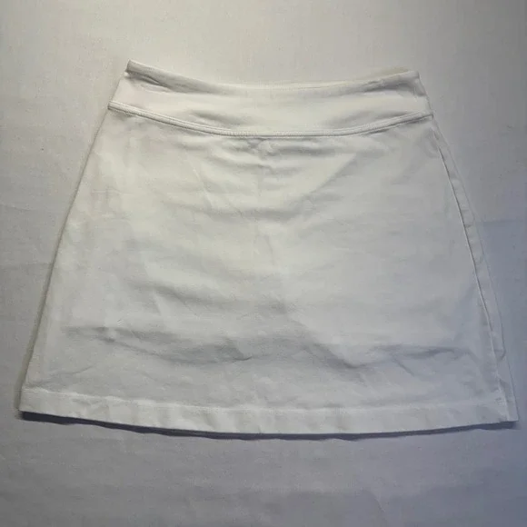Athleta White Athletic Tennis Golf Skort Skirt Built In Shorts Small Pickleball