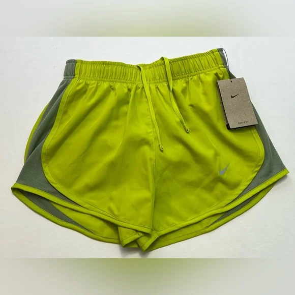 Nike Women's Dri-fit Tempo Track 3.5 Shorts in Bright Cactus Size: XS - NWT