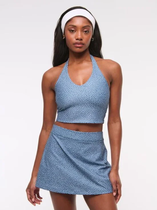 🩵✨ Abercrombie YPB sculptLUX High Rise Lined Skirt – NWT ✨🩵