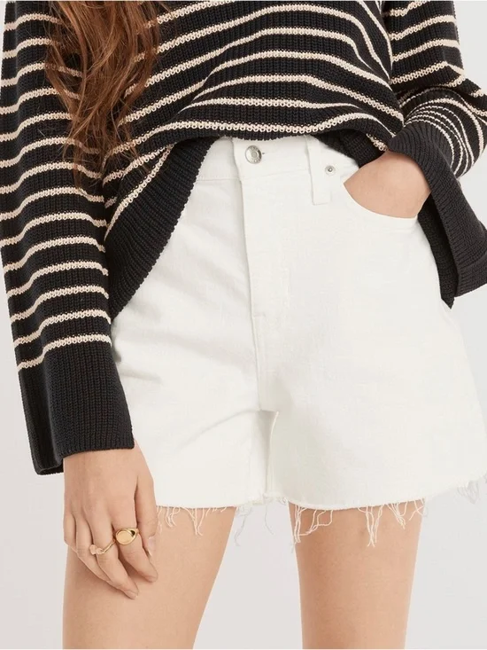 J crew High Rise Denim Shorts Size 30
