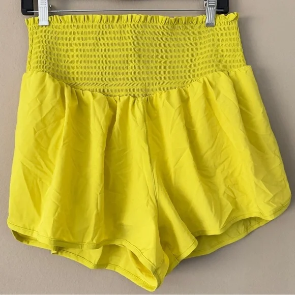 NWT OFFLINE by Aerie Real Me Running High Waist Smocked Running Shorts XL