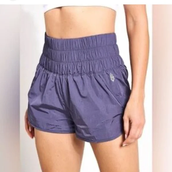 Free People shorts High-Waisted Purple Athletic Shorts